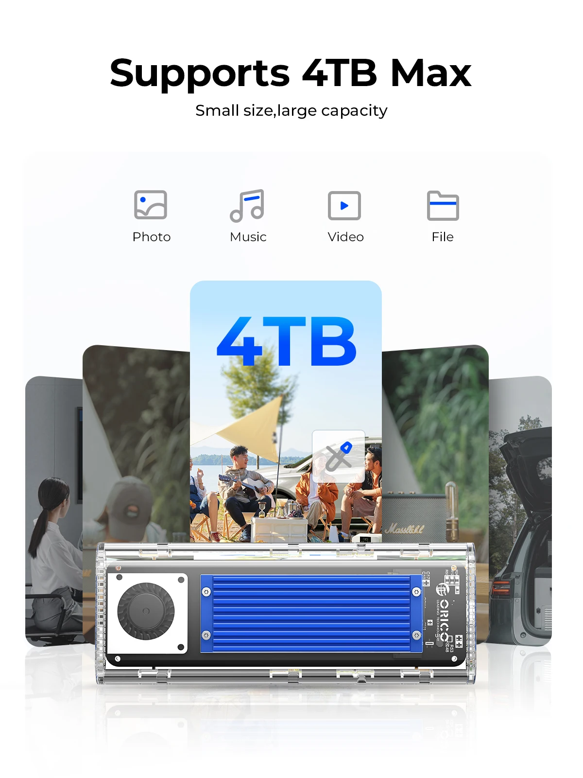 ORICO 20Gbps M.2 NVMe SSD boît - Thunderbolt 4 External Ssd 4Tb avis et prix